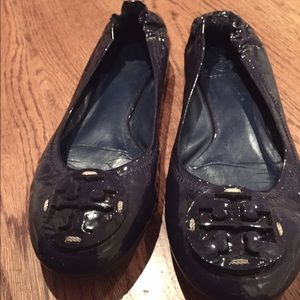 Tory Burch Navy Flats